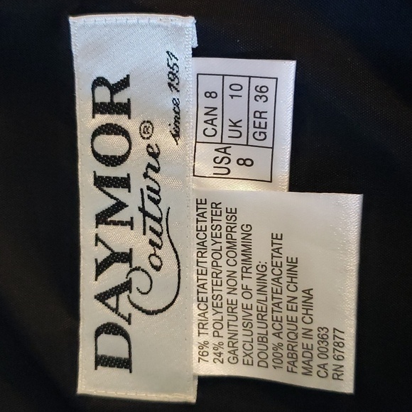 DAYMOR Couture Beaded Bodice Gown, Size 8 - Picture 14 of 17
